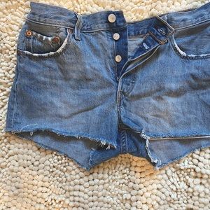 Levi 501 Denim High Rise Shorts